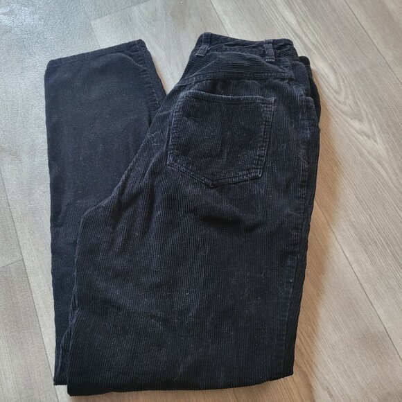 Talbots Black Corduroy Pants Size 6 Womens Casual Wear - Picture 2 of 4
